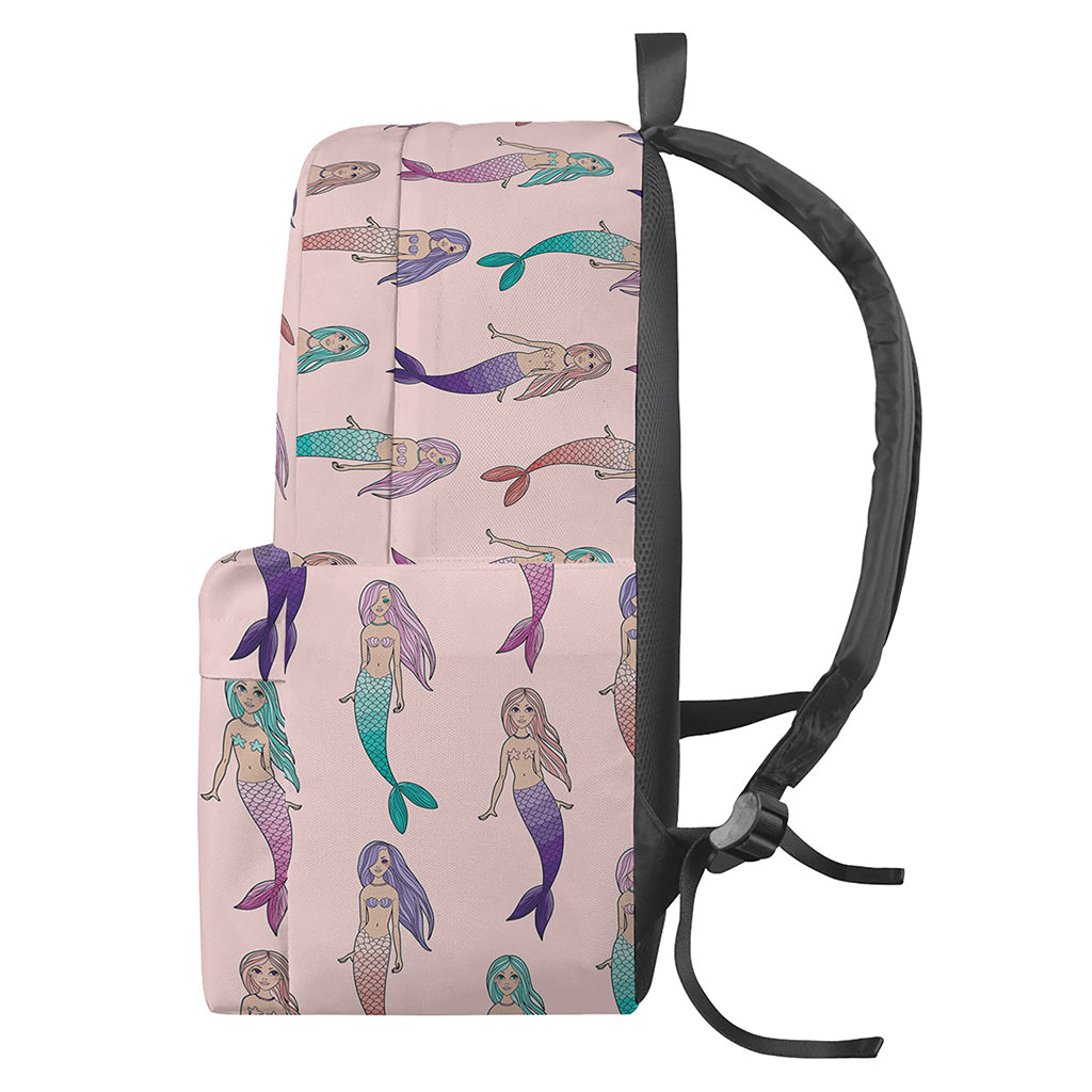 Mermaid Girls Pattern Print Backpack