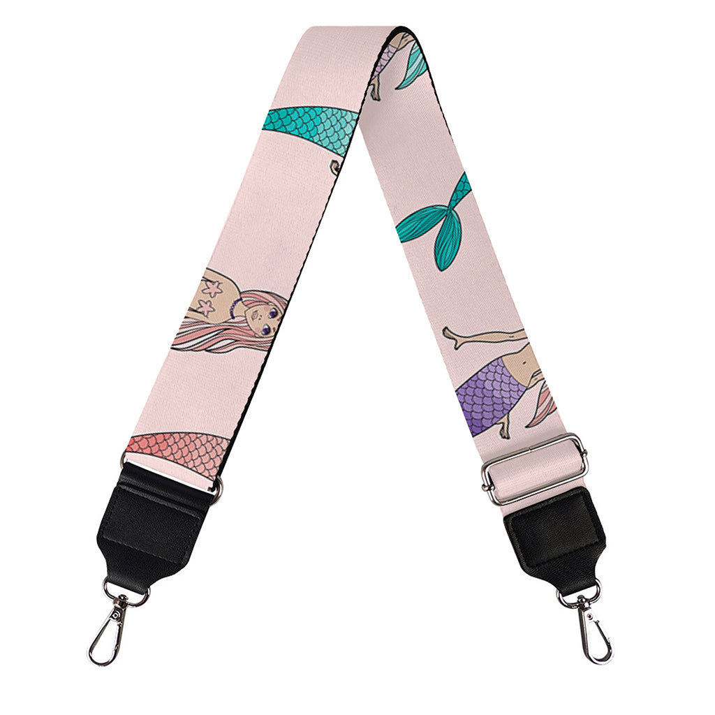Mermaid Girls Pattern Print Bag Strap