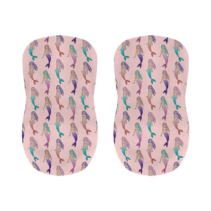 Mermaid Girls Pattern Print Bar Stool Covers