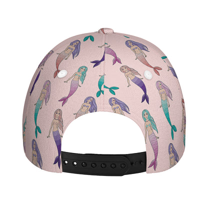 Mermaid Girls Pattern Print Baseball Cap