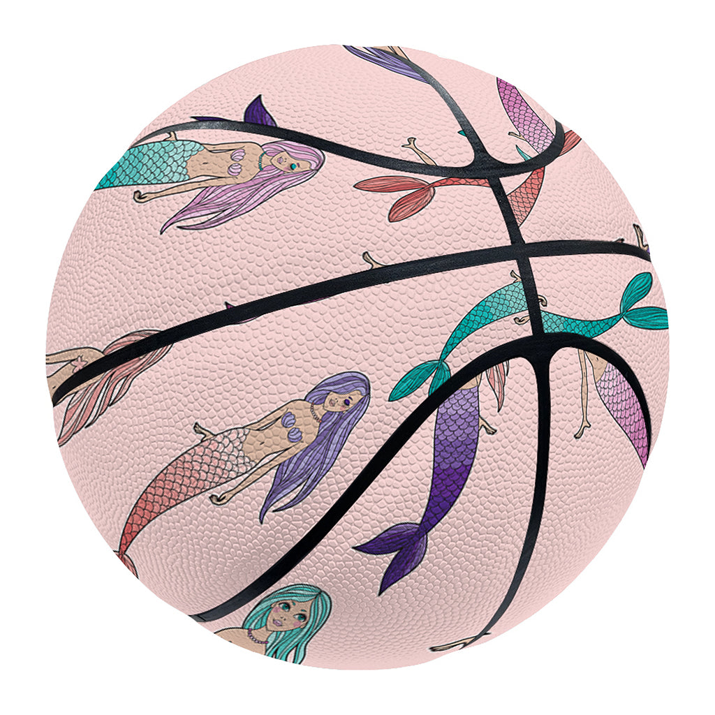 Mermaid Girls Pattern Print Basketball