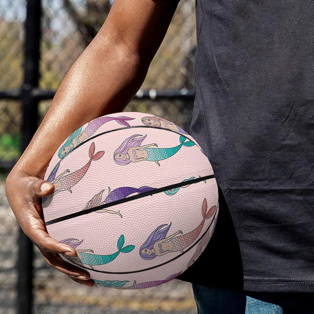 Mermaid Girls Pattern Print Basketball
