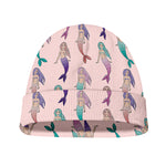Mermaid Girls Pattern Print Beanie