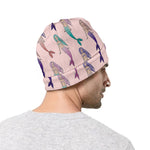 Mermaid Girls Pattern Print Beanie