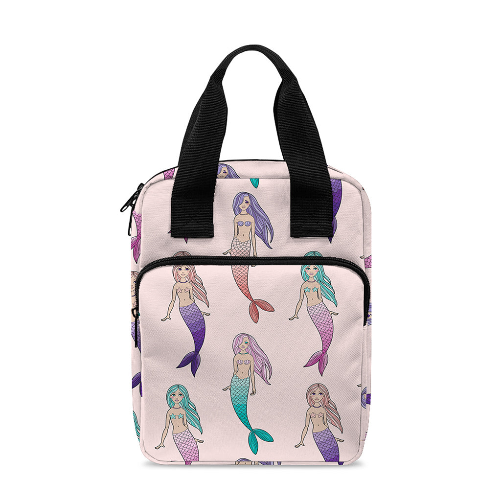 Mermaid Girls Pattern Print Bible Tote Bag
