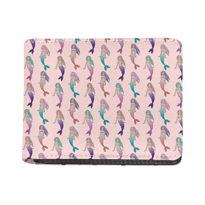 Mermaid Girls Pattern Print Bifold Wallet