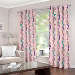 Mermaid Girls Pattern Print Blackout Grommet Curtains