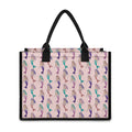 Mermaid Girls Pattern Print Canvas Tote Bag