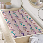 Mermaid Girls Pattern Print Changing Pad Cover