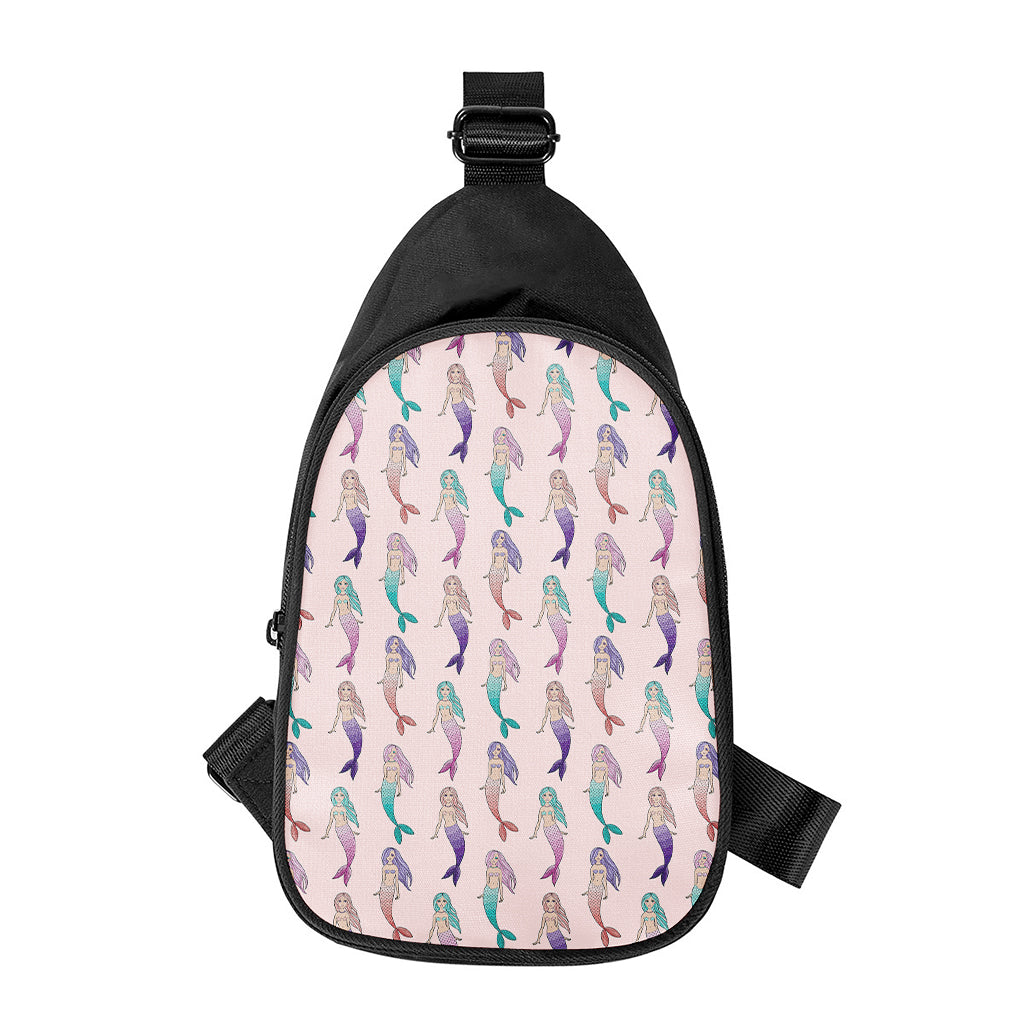 Mermaid Girls Pattern Print Chest Bag