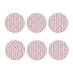 Mermaid Girls Pattern Print Coaster Set