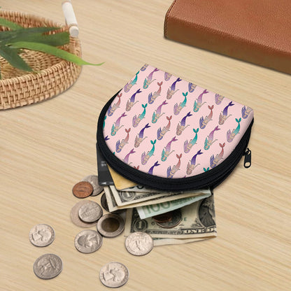 Mermaid Girls Pattern Print Coin Purse