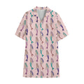 Mermaid Girls Pattern Print Cotton Hawaiian Shirt