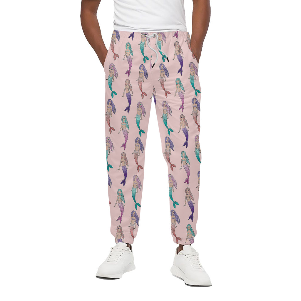 Mermaid Girls Pattern Print Cotton Pants