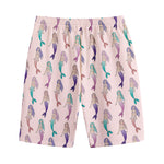 Mermaid Girls Pattern Print Cotton Shorts