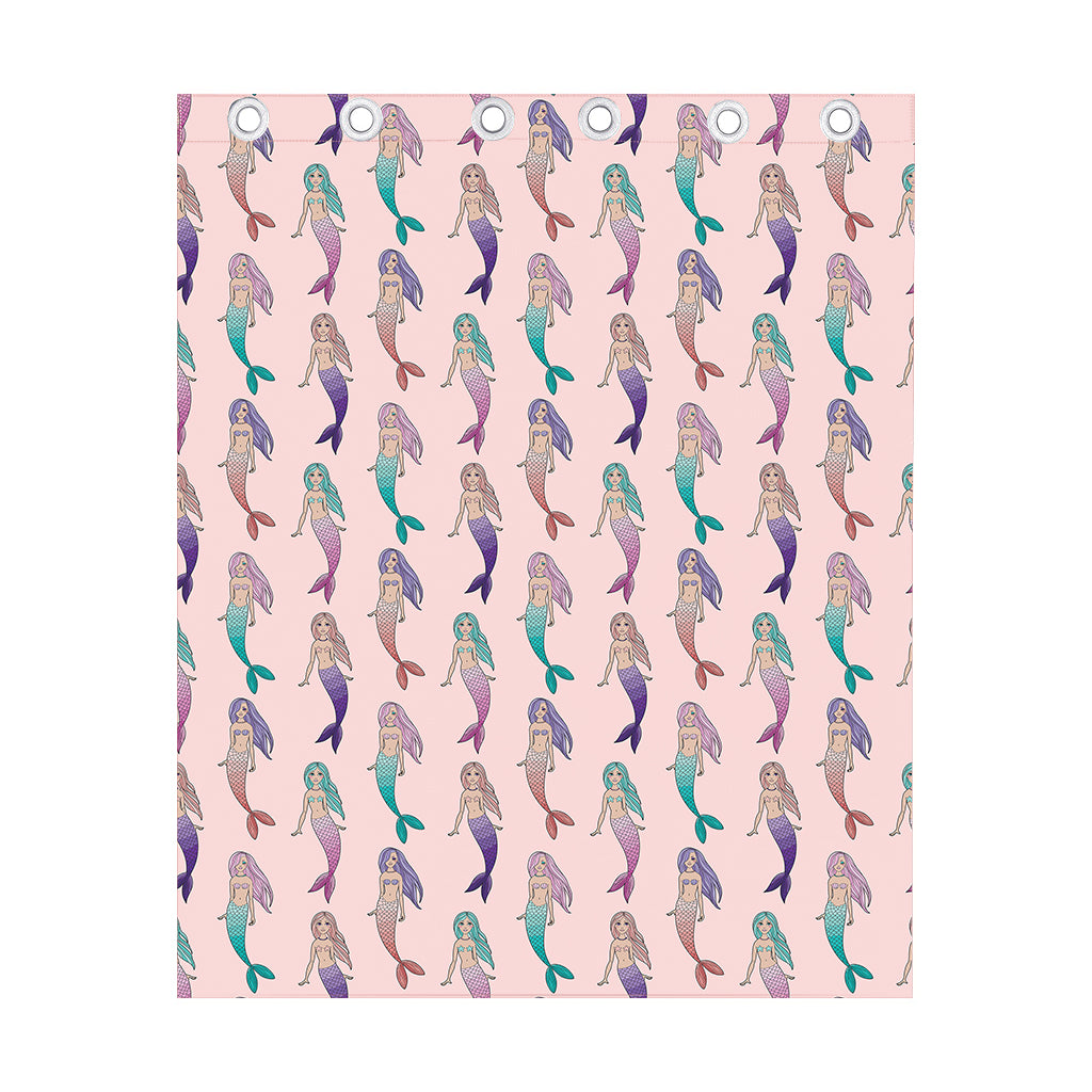 Mermaid Girls Pattern Print Curtain