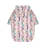 Mermaid Girls Pattern Print Dog Zip Up Hoodie