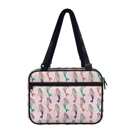 Mermaid Girls Pattern Print Double Strap Bible Bag