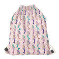 Mermaid Girls Pattern Print Drawstring Bag