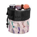 Mermaid Girls Pattern Print Drawstring Makeup Bag
