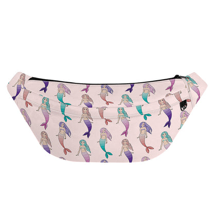 Mermaid Girls Pattern Print Fanny Pack