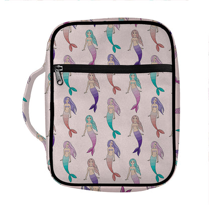 Mermaid Girls Pattern Print Front Pocket Bible Bag