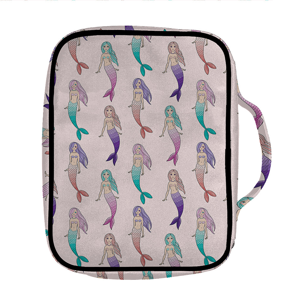 Mermaid Girls Pattern Print Front Pocket Bible Bag