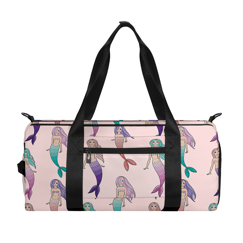 Mermaid Girls Pattern Print Gym Bag