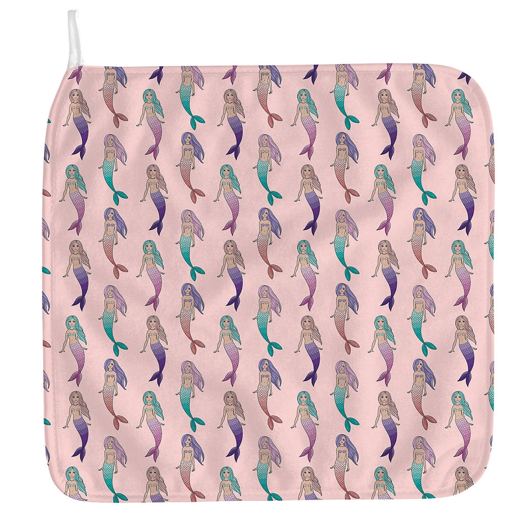 Mermaid Girls Pattern Print Hand Towel