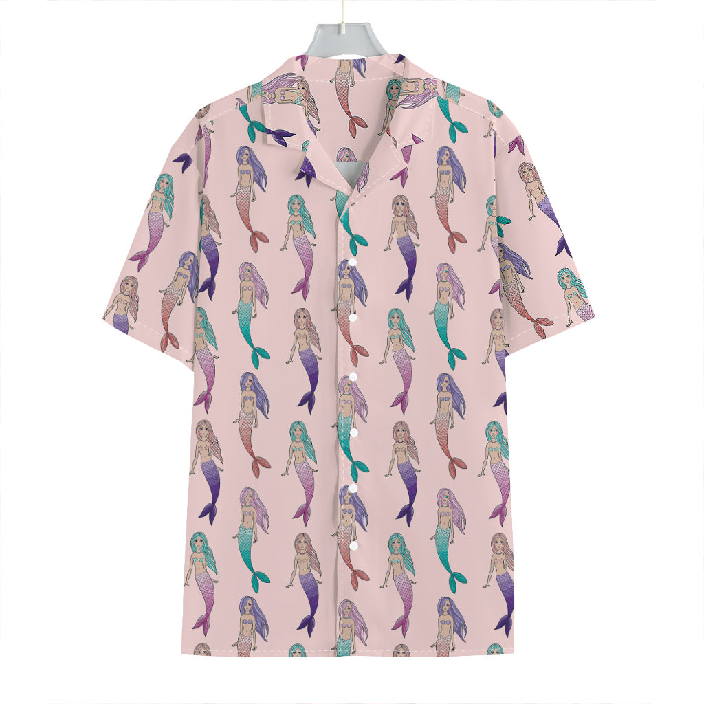 Mermaid Girls Pattern Print Hawaiian Shirt