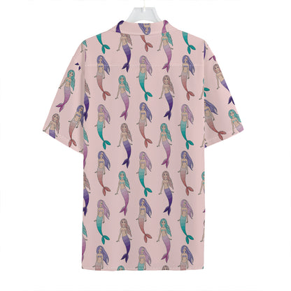Mermaid Girls Pattern Print Hawaiian Shirt