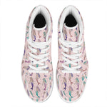 Mermaid Girls Pattern Print High Top Leather Sneakers