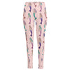 Mermaid Girls Pattern Print High-Waisted Pocket Leggings