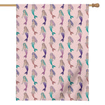 Mermaid Girls Pattern Print House Flag