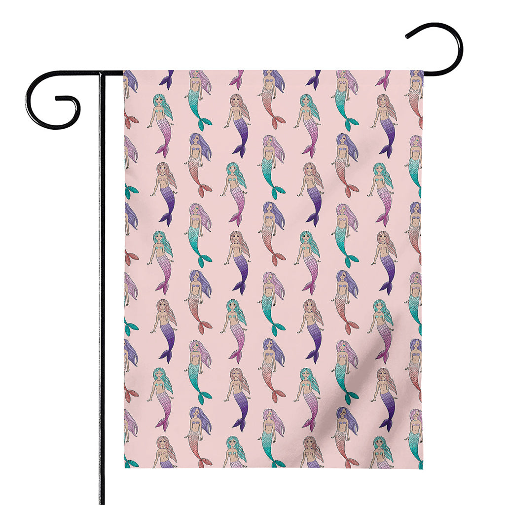 Mermaid Girls Pattern Print House Flag