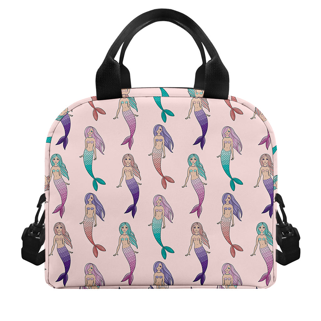 Mermaid Girls Pattern Print Insulated Lunch Bag