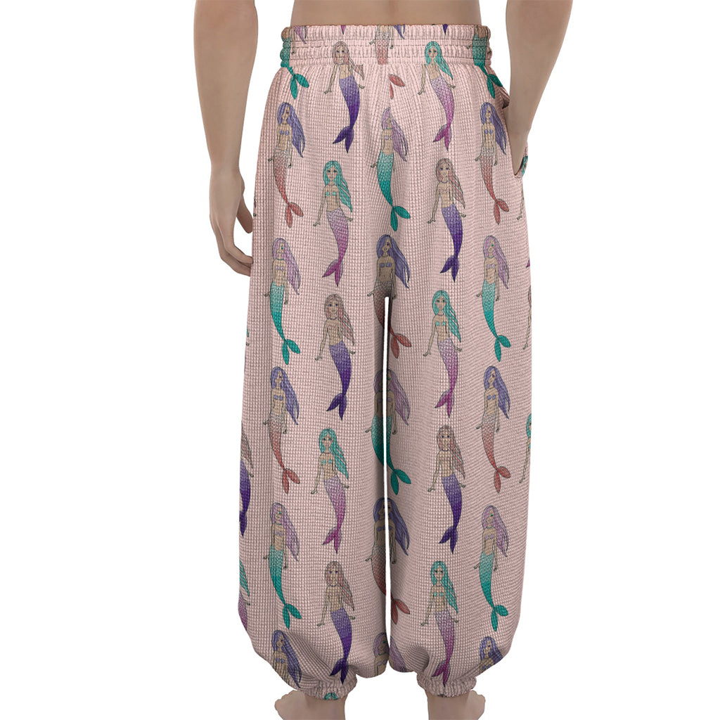 Mermaid Girls Pattern Print Lantern Pants