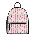 Mermaid Girls Pattern Print Leather Backpack