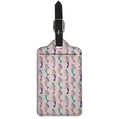 Mermaid Girls Pattern Print Luggage Tag