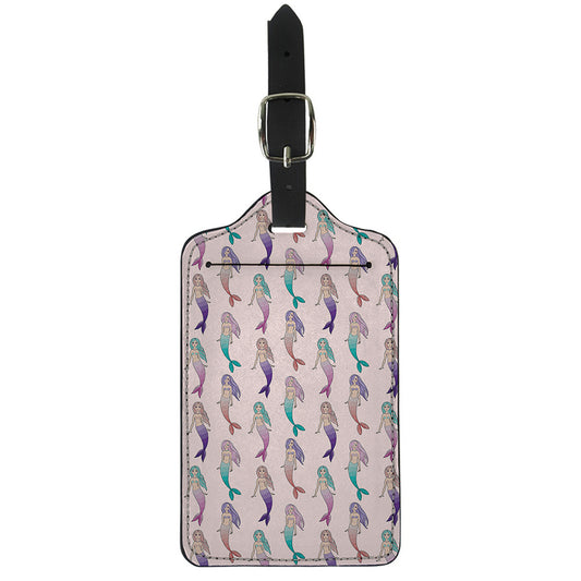 Mermaid Girls Pattern Print Luggage Tag