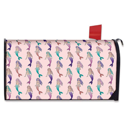 Mermaid Girls Pattern Print Mailbox Cover