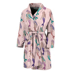 Mermaid Girls Pattern Print Men's Bathrobe