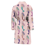 Mermaid Girls Pattern Print Men's Bathrobe