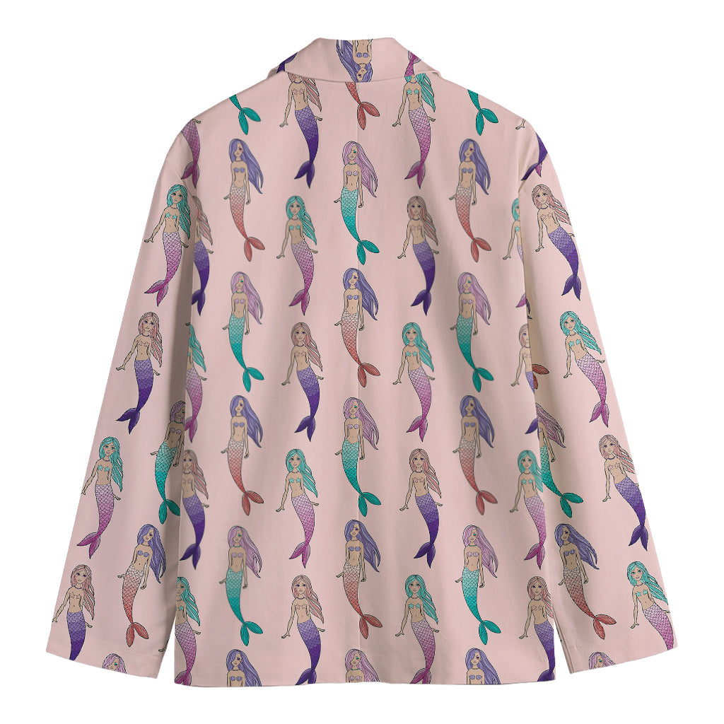 Mermaid Girls Pattern Print Men's Blazer