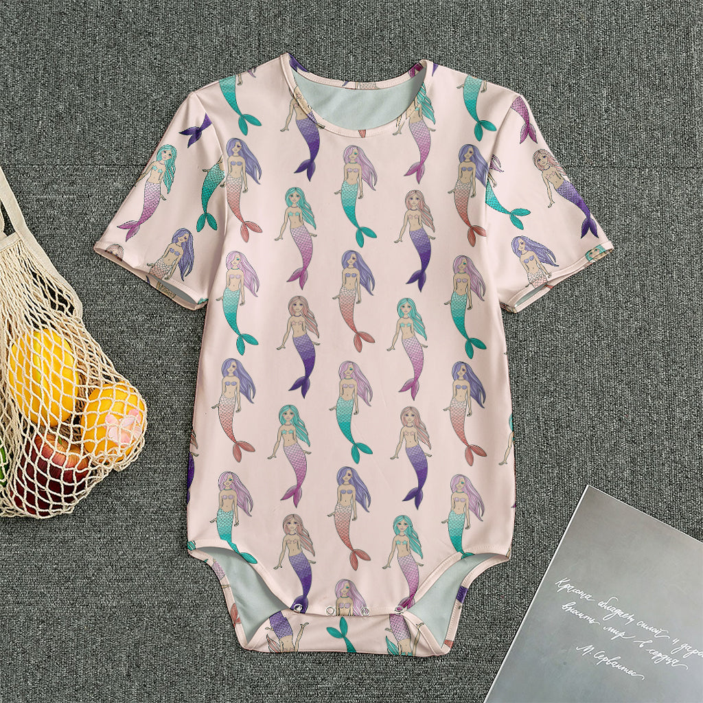 Mermaid Girls Pattern Print Men's Bodysuit