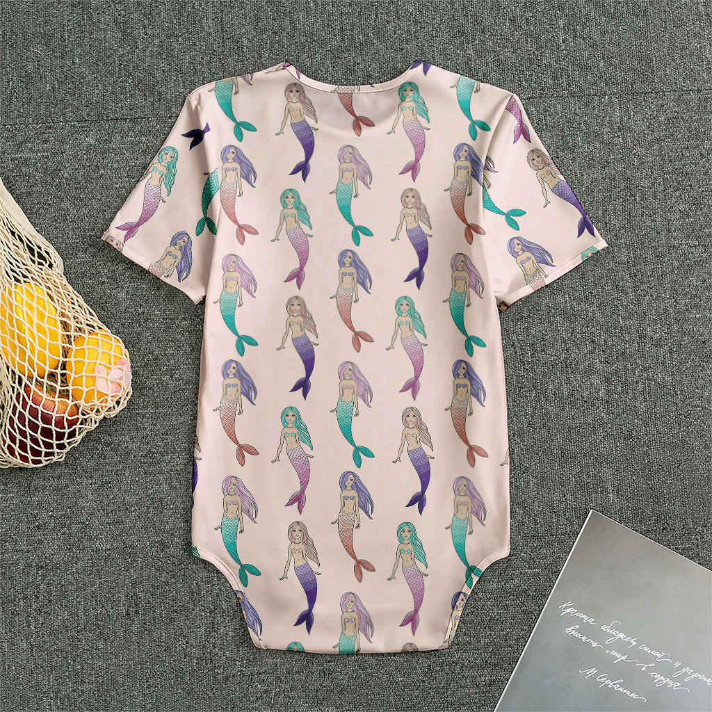 Mermaid Girls Pattern Print Men's Bodysuit
