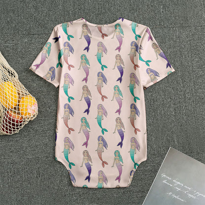 Mermaid Girls Pattern Print Men's Bodysuit