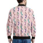Mermaid Girls Pattern Print Men's Bomber Jacket