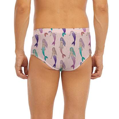 Mermaid Girls Pattern Print Men's Briefs