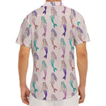 Mermaid Girls Pattern Print Men's Deep V-Neck Shirt
